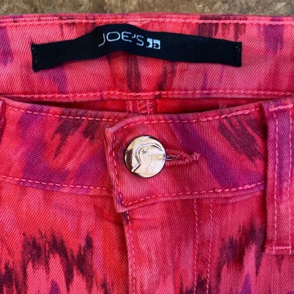 Joe’s jeans‎ red and pink tribal print skinny ankle jeans - Picture 5 of 8